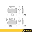 ProX Jarrupalasarja Eteen KX65 '00-16 + RM65 '03-05 - Duell MP varaosat ja tarvikkeet - 80225 - 1