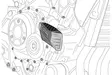 Puig Crash Pads Pro 2.0. Honda Nc700S/X / Nc750S/X C/Bl - Duell MP varaosat ja tarvikkeet - 97405 - 1