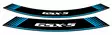 Puig Kit 8 Rim Strips Gsxs C/Blue - Duell MP varaosat ja tarvikkeet - 90915 - 1