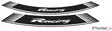 Puig Kit 8 Rim Strips Racing C/White - Duell MP varaosat ja tarvikkeet - 92935 - 1