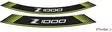 Puig Kit 8 Rim Strips Z1000 C/Green - Duell MP varaosat ja tarvikkeet - 91565 - 1