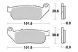 Sbs Jarrupalat Sintered - Duell MP varaosat ja tarvikkeet - 123515 - 1