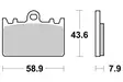Sbs Jarrupalat Sintered - Duell MP varaosat ja tarvikkeet - 123745 - 1