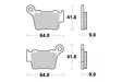 Sbs Jarrupalat Sintered Offroad - Duell MP varaosat ja tarvikkeet - 123895 - 1