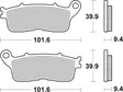 Sbs Jarrupalat Sintered Taakse - Duell MP varaosat ja tarvikkeet - 122875 - 1