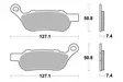 Sbs Jarrupalat Sintered Taakse - Duell MP varaosat ja tarvikkeet - 123505 - 1