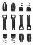 TCX PU Buckle Kit Infinity Evo GTX, Baja GTX - Duell ajovarusteet - 47335 - 1