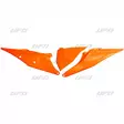 UFO Sivunumerokilvet KTM125-525 SX/SXF 19-22 EXC/EXC-F 20-23 Oranssi 127 - Duell MP varaosat ja tarvikkeet - 49065 - 1