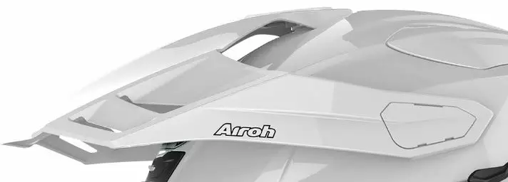 Airoh Commander peak Color white gloss - Duell ajovarusteet - 59746 - 1