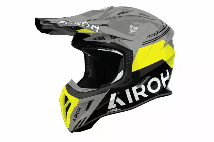 Airoh Kypärä Aviator Ace 2 Fury Keltainen kiiltävä, S - Duell ajovarusteet - 60916 - 1
