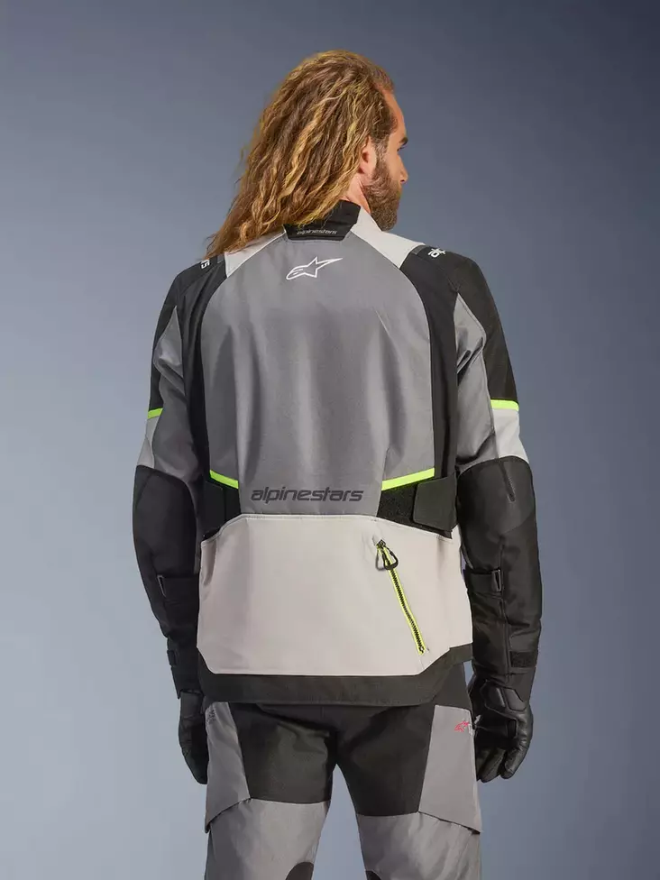 Alpinestars Ajotakki Andes v4 Drystar Ice Harmaa/Fluo Keltainen, 3XL - Duell ajovarusteet - 42766 - 1