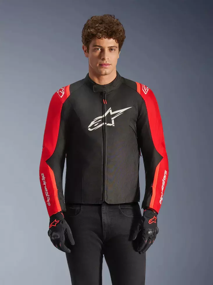 Alpinestars Ajotakki T-SPS v2 Vedenpitävä Musta/Punainen Fluo, XXL - Duell ajovarusteet - 42946 - 1