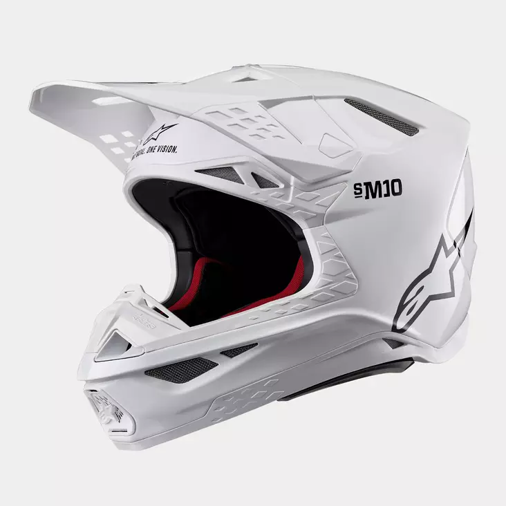 Alpinestars Kypärä S-M10 2206 Solid Valkoinen, S - Duell ajovarusteet - 36726 - 1