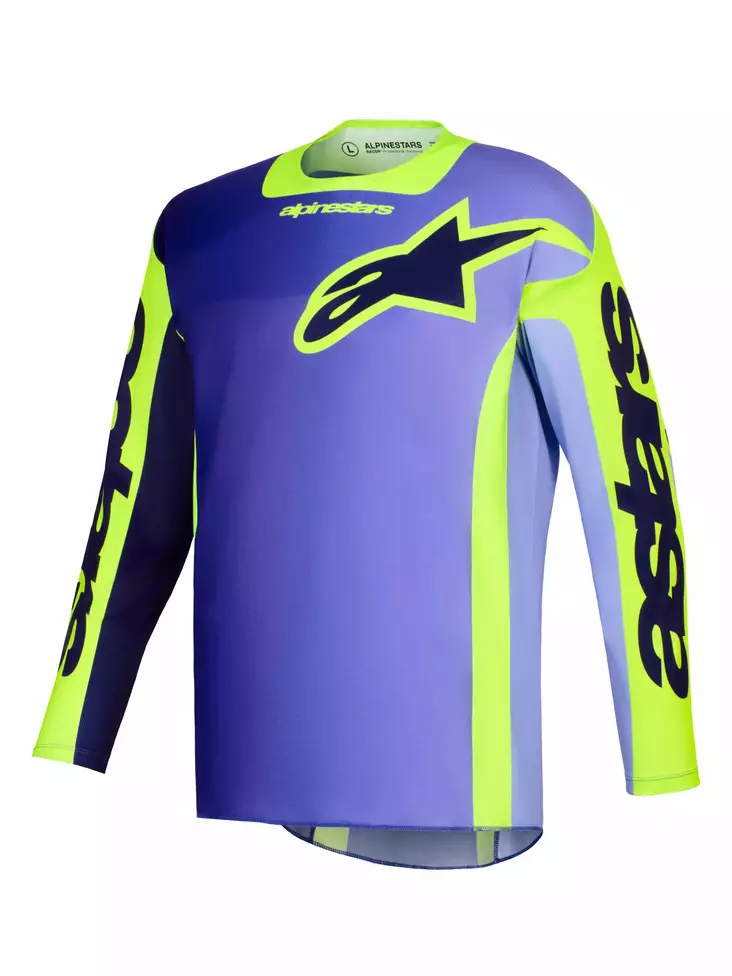 Alpinestars Paita Racer Portl Lila/Fluo Keltainen M - Duell ajovarusteet - 42166 - 1