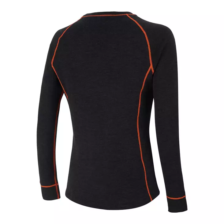 AMOQ 100% Merino Aluspaita Harmaa/Oranssi M - Duell ajovarusteet - 52246 - 1