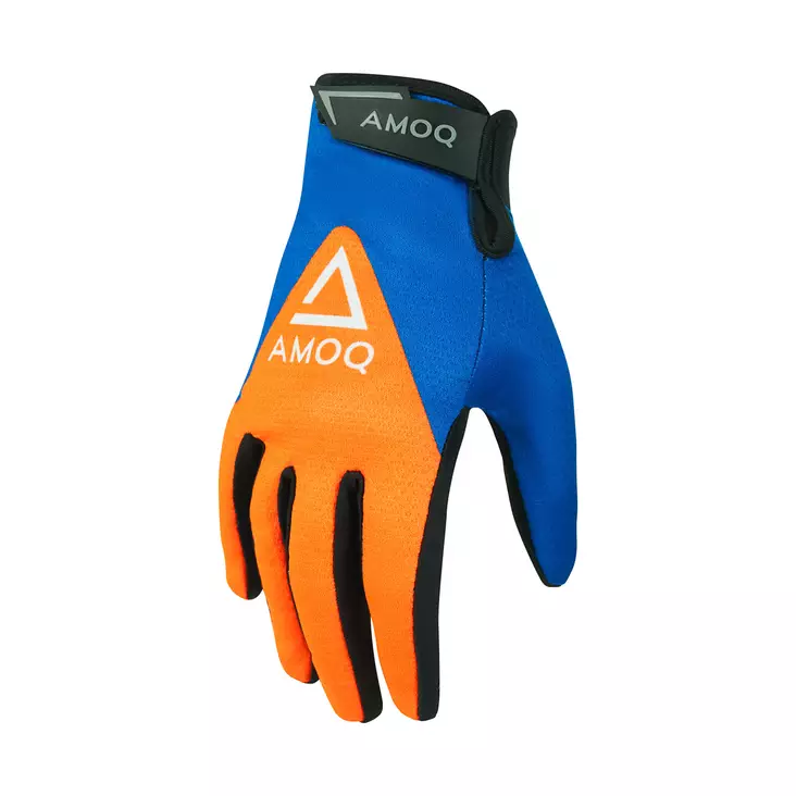 AMOQ Ascent V2 Ajohanskat Sininen-Oranssi XS/7 - Duell ajovarusteet - 52556 - 1