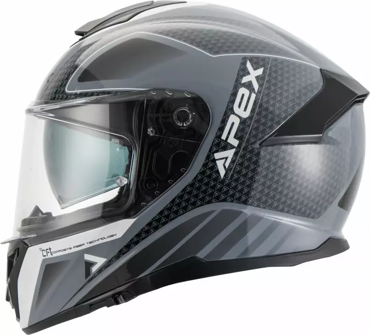 APEX Kypärä FT300 New York harmaa/musta S - Duell ajovarusteet - 32996 - 1