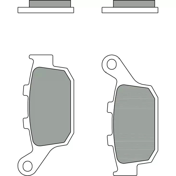 Brembo Jarrupalat Taakse Sintered Road - Duell MP varaosat ja tarvikkeet - 122056 - 1