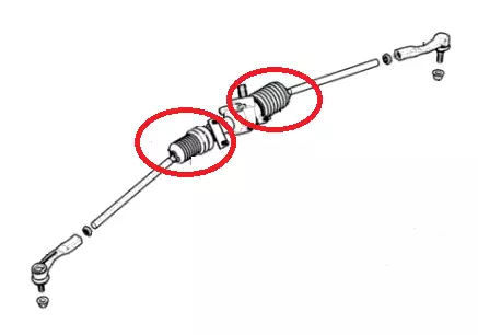 Bronco Ohjausvarren kumi Polaris - Duell ATV varaosat ja tarvikkeet - 28006 - 1