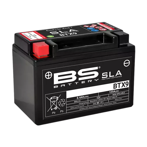 BS Battery BTX9 (FA) SLA - Sealed & Activated - Duell muut varaosat ja tarvikkeet - 131436 - 1