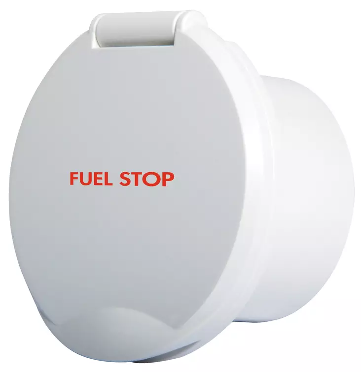 ClassicEvo white ABS compart w/FUEL STOP wording - Duell venetarvikkeet - 6706 - 1