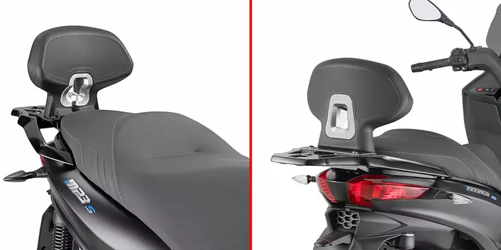 Givi Specific Backrest Piaggio Mp3 310 (2025) - Duell MP varaosat ja tarvikkeet - 101116 - 1