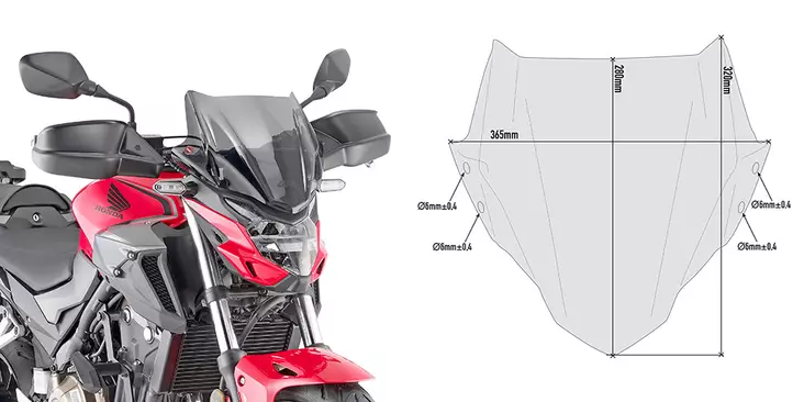 GIVI WINDSCREEN FITTING KIT FOR - Duell MP varaosat ja tarvikkeet - 100156 - 1
