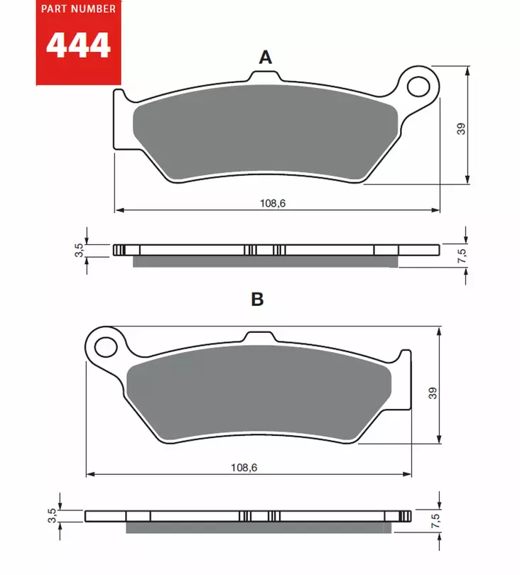 GOLDFREN Jarrupalat 444 Ceramic Carbon S33 - Duell MP varaosat ja tarvikkeet - 68176 - 1