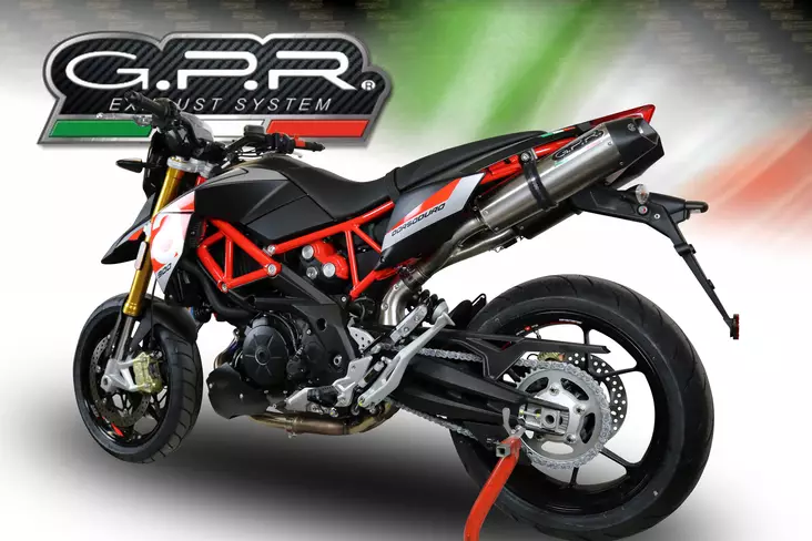 GPR Aprilia Shiver 900 2017/20 e4 Pair EC-Approv. slip-on exhaust GP Evo4 Titan - Duell MP varaosat ja tarvikkeet - 110836 - 1