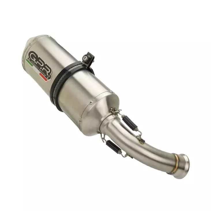 GPR Bmw R 1200 Gs Adventure 2017/18 e4 EC-Approv. slip-on exhaust Satinox - Duell MP varaosat ja tarvikkeet - 111476 - 1