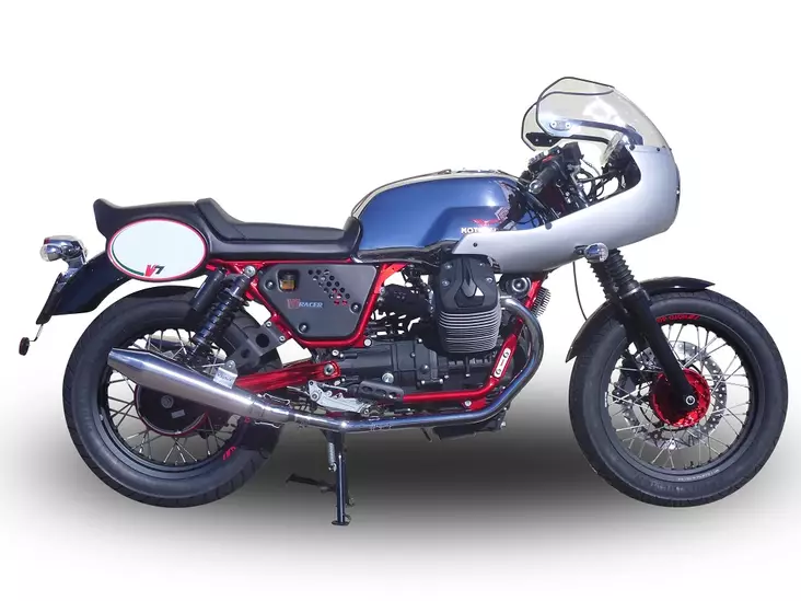 GPR Moto Guzzi V7 (I - II) Racer 2010/16 Pair EC-Approv. slip-on exhaust Vintac - Duell MP varaosat ja tarvikkeet - 108106 - 1