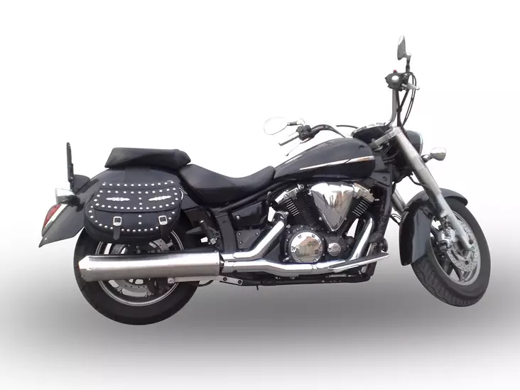 GPR Yamaha Xvs 1300 Midnight Star 2006/14 EC-Approv. slip-on exhaust Inox Bomb - Duell MP varaosat ja tarvikkeet - 105326 - 1