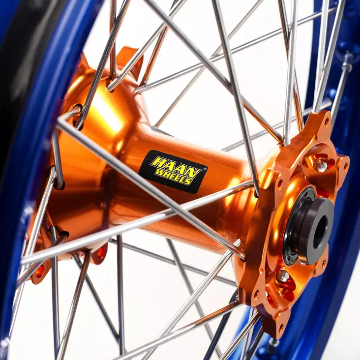 Haan wheel KX 125/250 / KXF250/450 06-18 21-1,60 ORANGE HUB/BLUE RIM - Duell MP varaosat ja tarvikkeet - 63606 - 1