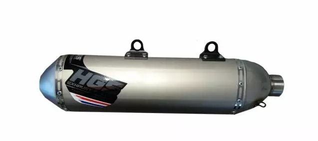 HGS Äänenvaimennin 4T Enduro Grey Steel KTM250EXC-F FE250 17-19 - Duell MP varaosat ja tarvikkeet - 68996 - 1