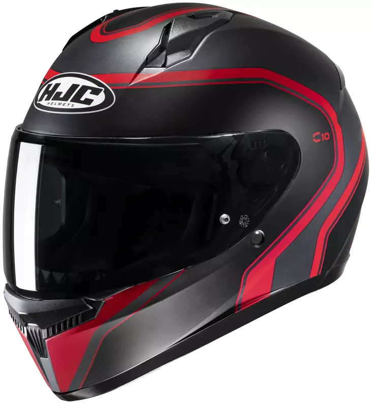 HJC Kypärä C10 Elie Musta/Punainen MC1SF, 58-59cm L - Duell ajovarusteet - 56156 - 1