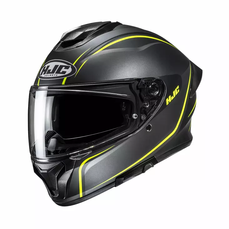 HJC Kypärä C71 Quez Musta/Fluo Keltainen MC3HSF, L - Duell ajovarusteet - 55846 - 1