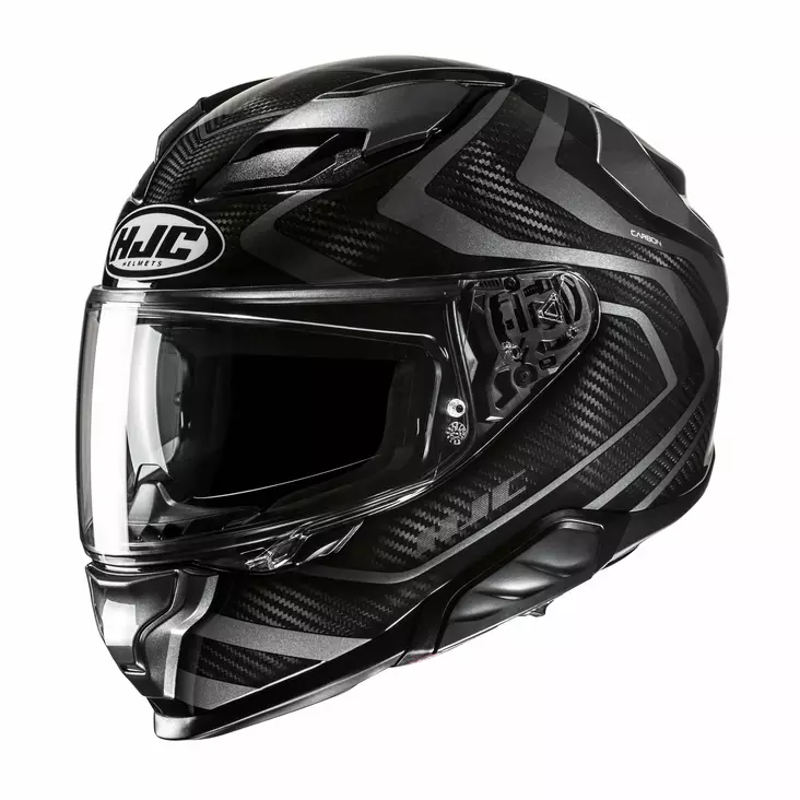 HJC Kypärä F71 Carbon Nevio Musta/Harmaa MC5 XS - Duell ajovarusteet - 56276 - 1