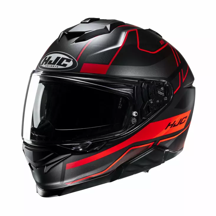HJC Kypärä i71 Irox MC1SF Musta/Punainen S - Duell ajovarusteet - 56206 - 1
