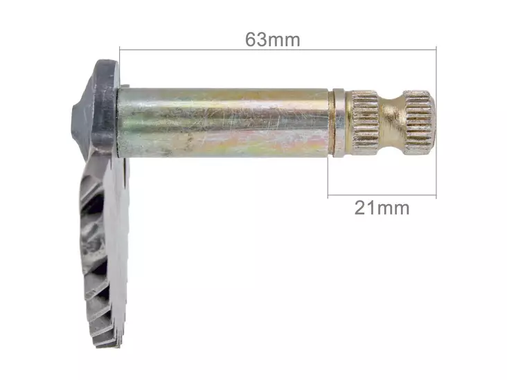 Käynnistyspolkimen aksila 63mm/21mm Kiina-skootterit 4-T 50cc / Peugeot 4-T / - Duell mopojen varaosat ja tarvikkeet - 114406 - 1