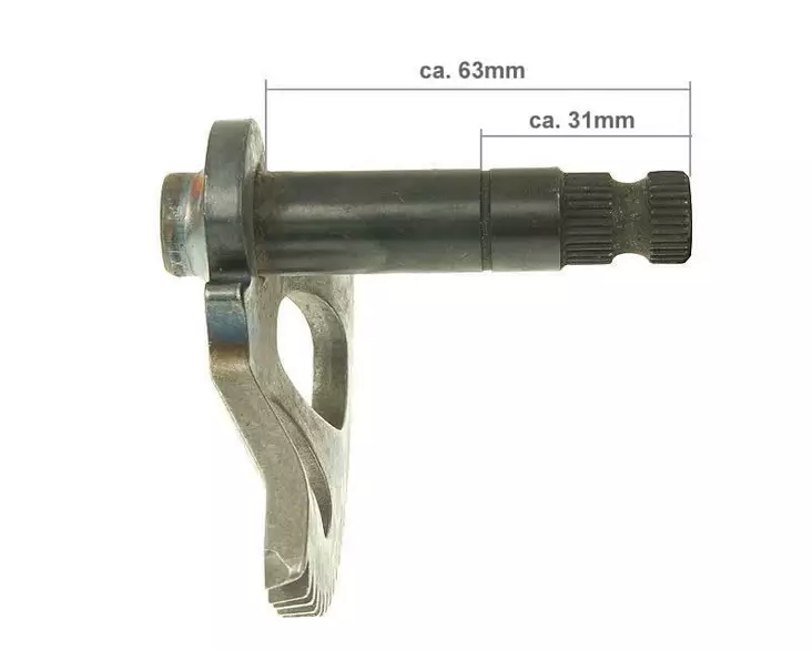 Käynnistyspolkimen aksila 63mm CPI- / Keeway-skootterit 2-T - Duell mopojen varaosat ja tarvikkeet - 114776 - 1