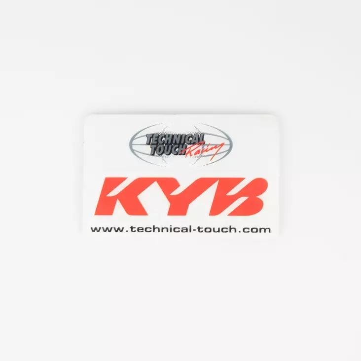 KYB Sticker Rear Shock KYB by TT red - Duell MP varaosat ja tarvikkeet - 72406 - 1