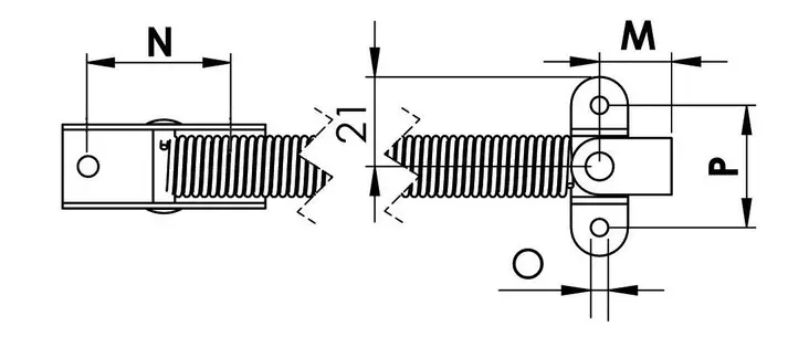 Luukkujousi SS260mm B - Duell venetarvikkeet - 5866 - 1