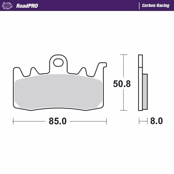 Moto-Master Jarrupalat RoadPRO Carbon Racing - Duell MP varaosat ja tarvikkeet - 120856 - 1