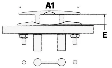 Osculati Push-up pollari 217x50mm - Duell venetarvikkeet - 5726 - 1