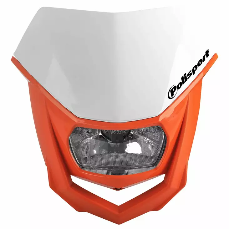 Polisport HALO Headlight White/orange (8) - Duell MP varaosat ja tarvikkeet - 131326 - 1