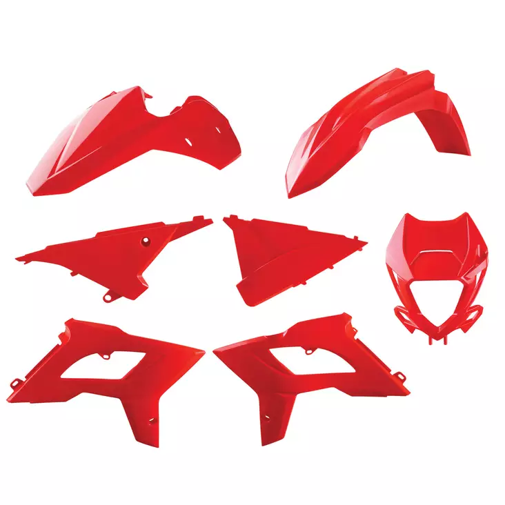 Polisport Plastic Kit Restyling BETA RR 2T/4T (13-17) RED (1) - Duell MP varaosat ja tarvikkeet - 129416 - 1