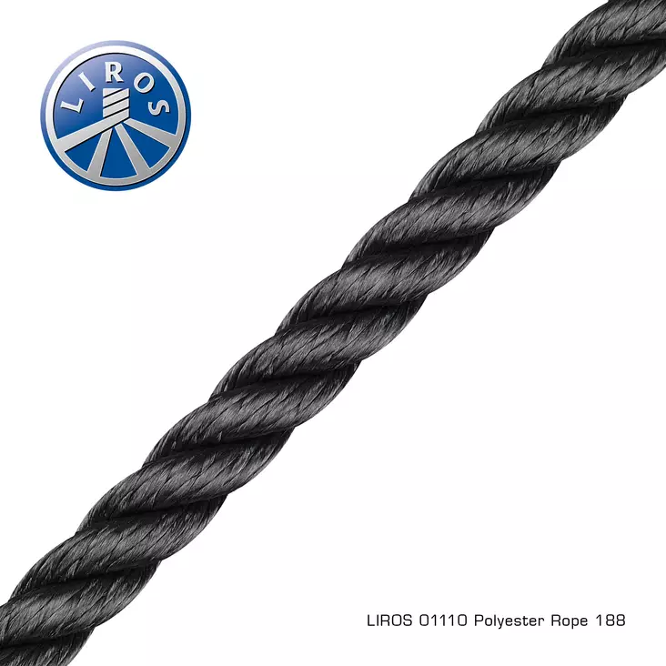 Polyester Rope black 16mm x 100m - Duell venetarvikkeet - 67006 - 1