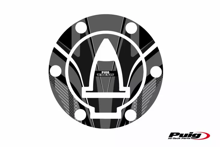 Puig Fuel Cap Cover Mod. Radical Ducati C/Grey - Duell MP varaosat ja tarvikkeet - 91106 - 1