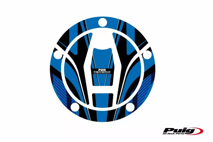 Puig Fuel Cap Cover Mod. Radical Kawasaki C/Blue - Duell MP varaosat ja tarvikkeet - 90496 - 1