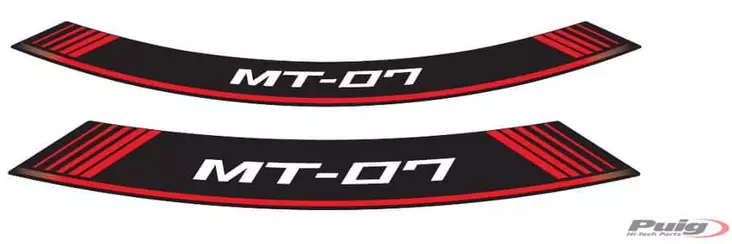 Puig Kit 8 Rim Strips Mt-07 C/Red - Duell MP varaosat ja tarvikkeet - 91026 - 1